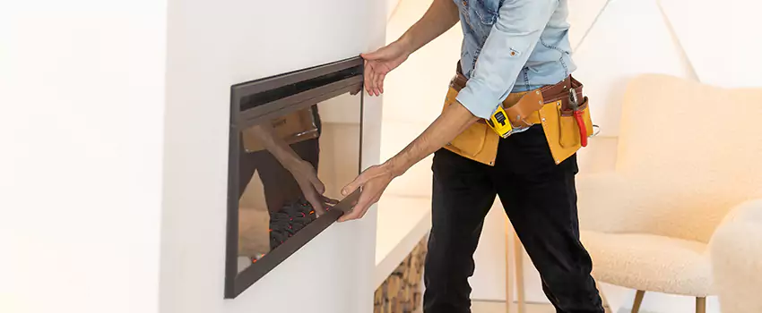 Metal Fireplace Installation in Apex, North Carolina