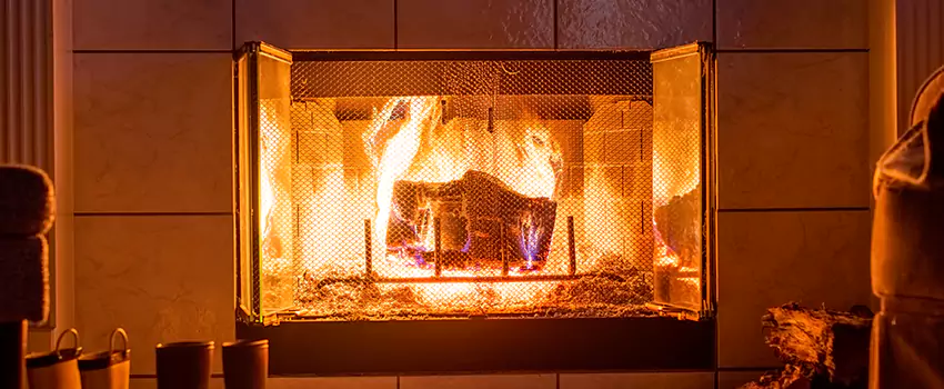 Mendota Hearth Landscape Fireplace Installation in Apex, North Carolina