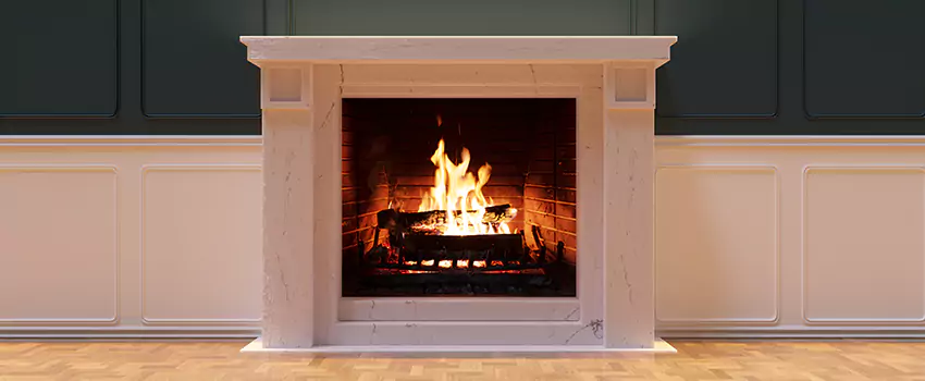 Open Flame Wood-Burning Fireplace Installation Services in Apex, North Carolina