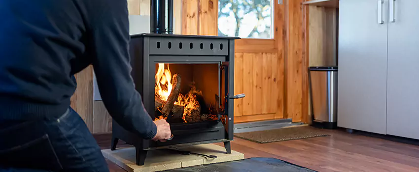 Open Hearth Wood Fireplace Installation in Apex, NC