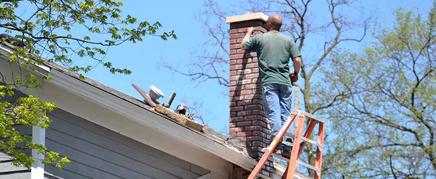 Vinyl and PVC Chimney Flashing Installation in Apex, NC