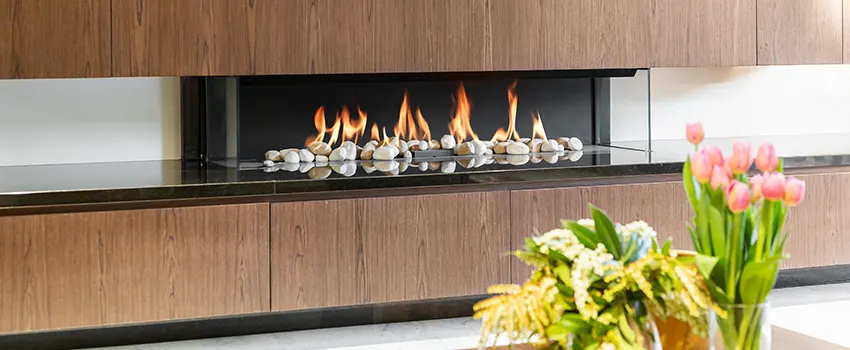 Double-height Fireplace Design Refurbishment in Apex, North Carolina