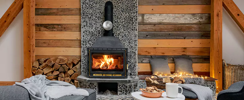 Thelin Hearth Products Direct Vent Gas Stove Fireplace Inspection in Apex, North Carolina